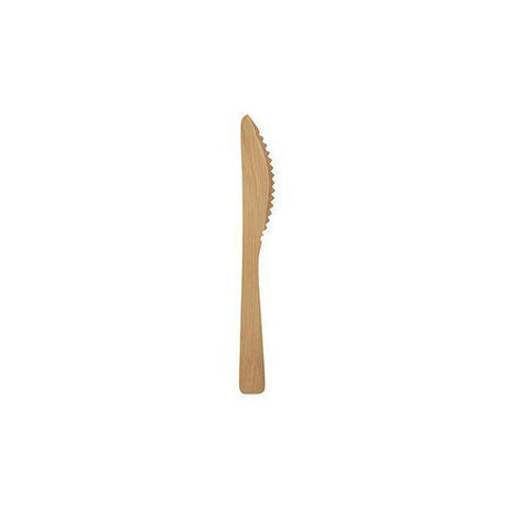 Cutlery Knife PURE Bamboo 17cm 50/pc
