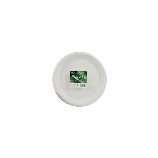 Plate PURE Bagasse 26 cm 50/pack