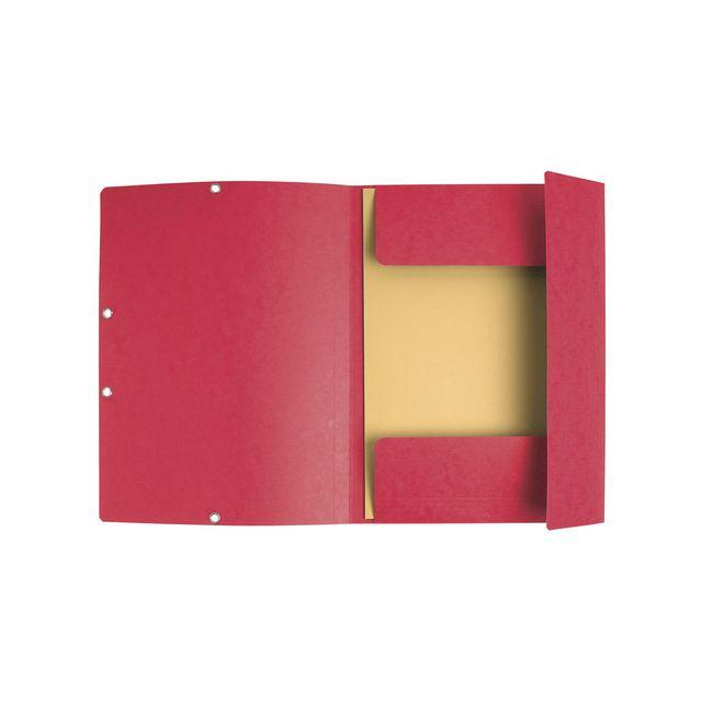Rubber band folder EXACOMPTA 3-kl ECO red