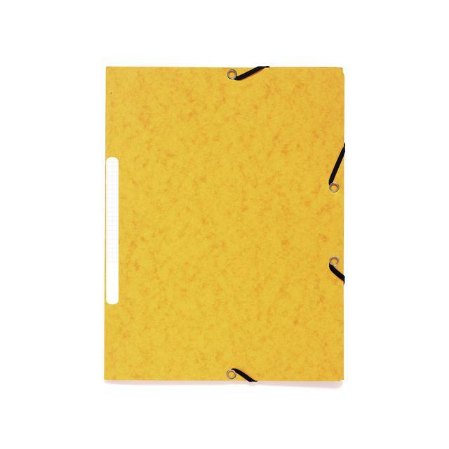 Rubber band folder EXACOMPTA 3-kl ECO yellow