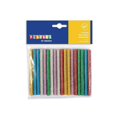 Glue sticks 7 mm glitter 18/pc