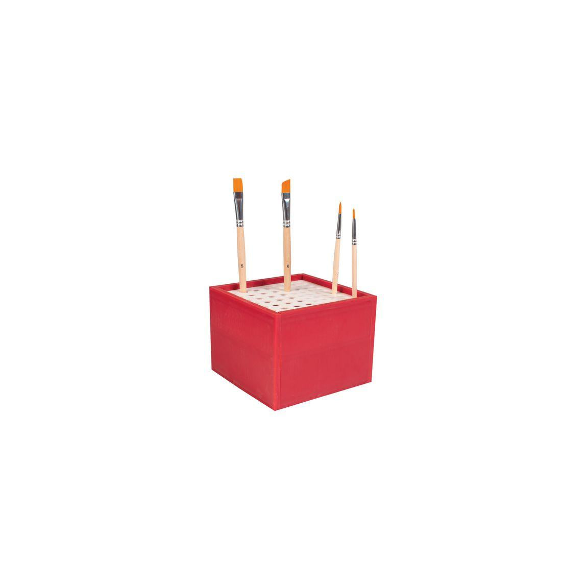 Brush rack for 64 brushes