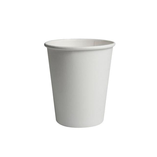Paper cup 24cl white 50/pack