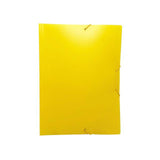Rubber band folder u.kl. A4 plastic yellow
