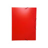 Rubber band folder u.kl. A4 plastic red