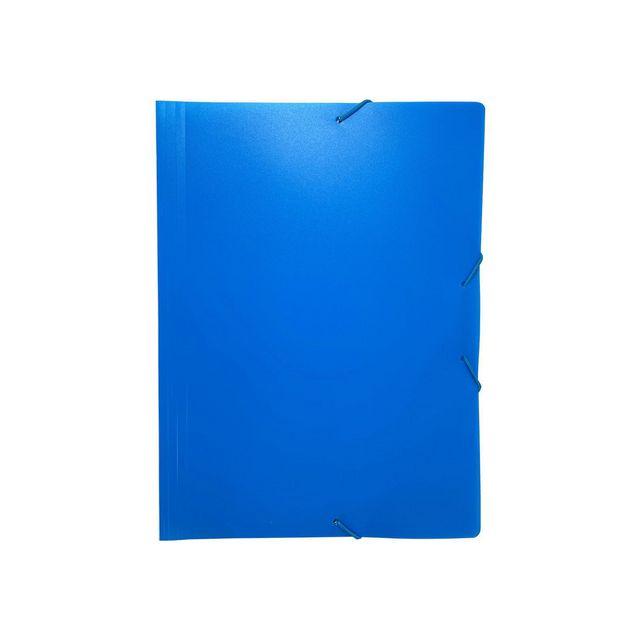 Rubber band folder u.kl. A4 plastic blue