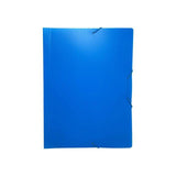 Rubber band folder u.kl. A4 plastic blue