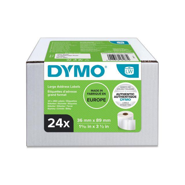 Label DYMO S0722390 89x36mm 6240/fp