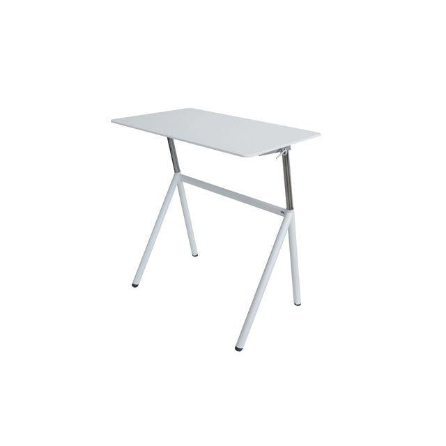 Table StandUp manually adjustable white