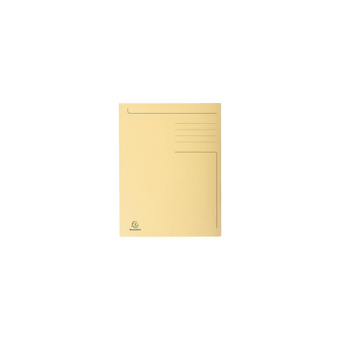 Folder EXACOMPTA 3-colour cardboard 280g A4 beige