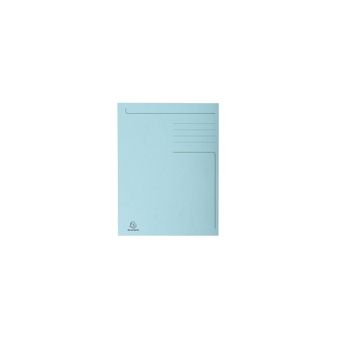 Folder EXACOMPTA 3-colour cardboard 280g A4 blue