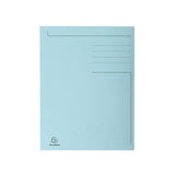 Folder EXACOMPTA 3-colour cardboard 280g A4 blue