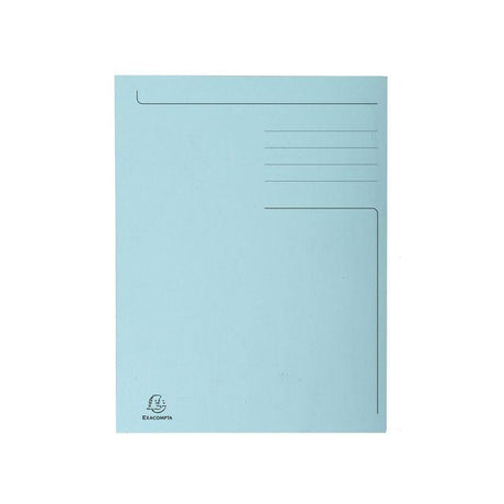 Folder EXACOMPTA 3-colour cardboard 280g A4 blue