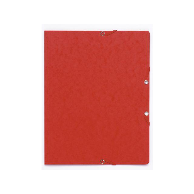 Rubber band folder cardboard u.kl. A4 red