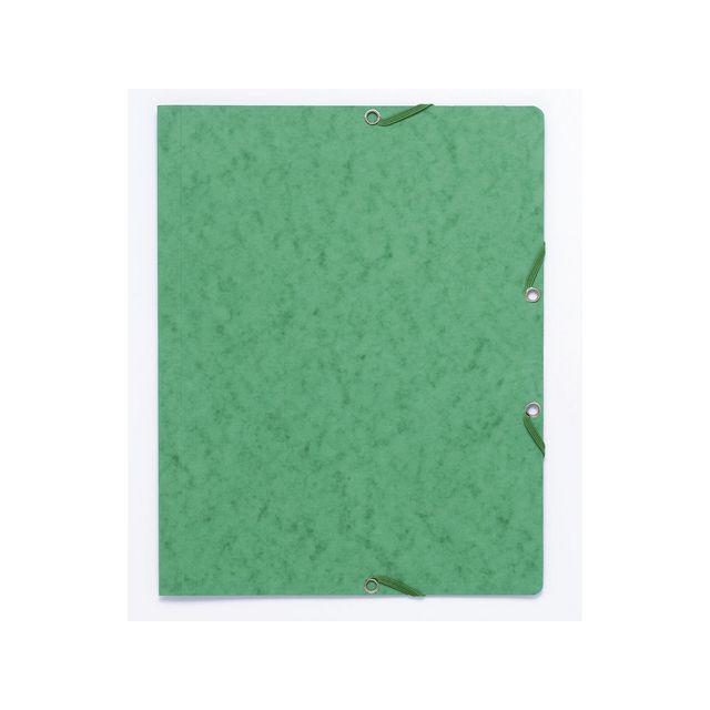 Rubber band folder cardboard u.kl. A4 green