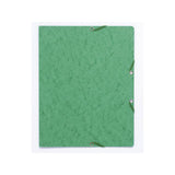 Rubber band folder cardboard u.kl. A4 green