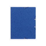Rubber band folder cardboard u.kl. A4 blue
