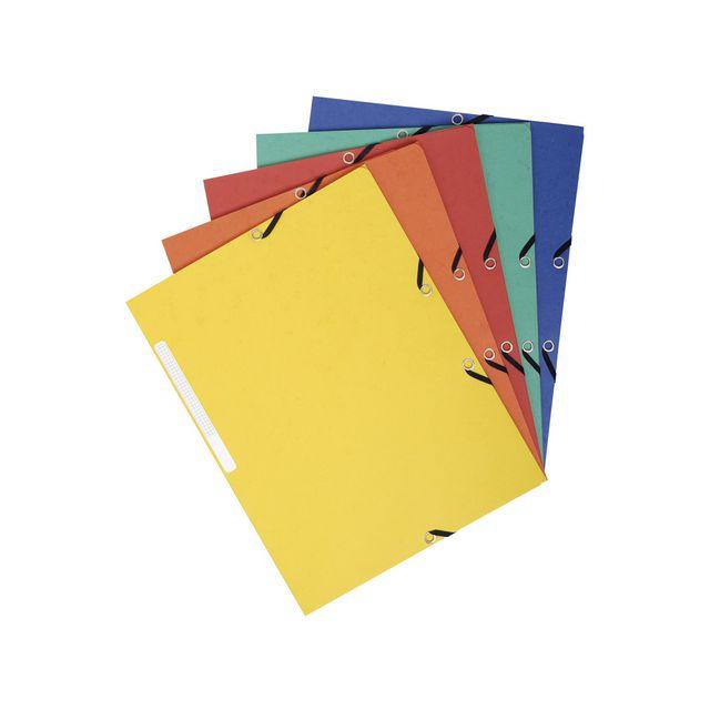 Rubber band folder 3 flap black