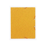 Rubber band folder cardboard u.kl. A4 yellow