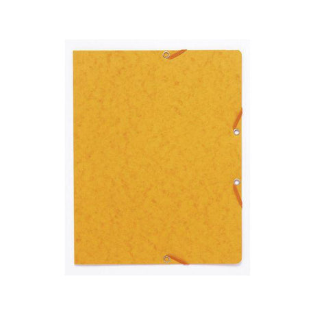 Rubber band folder cardboard u.kl. A4 yellow