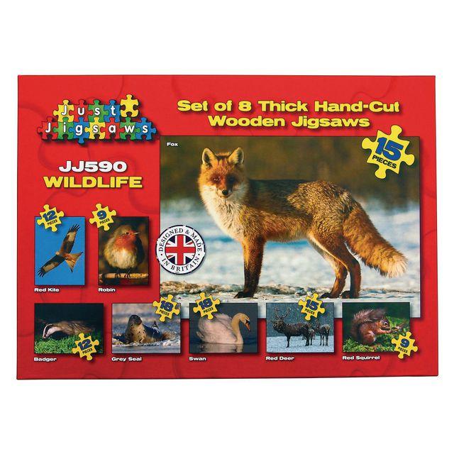 Puzzles Nordic animals 8 different puzzles