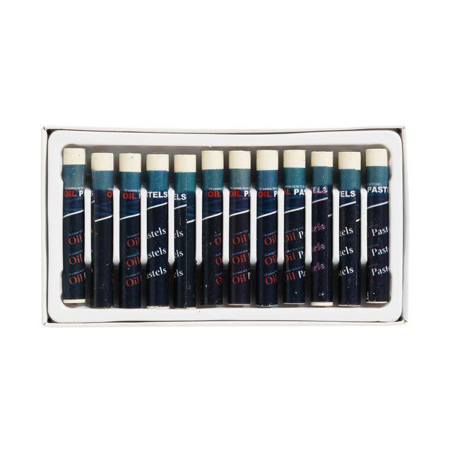 Oil pastel chalk white 12/pack