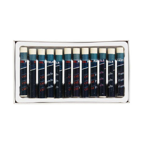 Oil pastel chalk white 12/pack