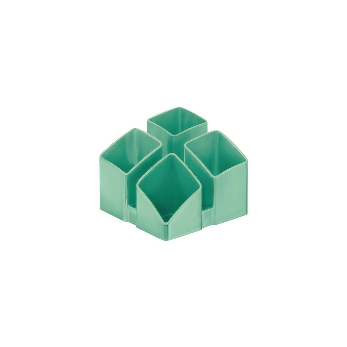 Stylish rack HAN SCALA 4 compartments light green