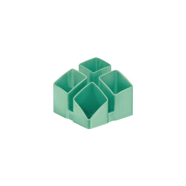 Stylish rack HAN SCALA 4 compartments light green
