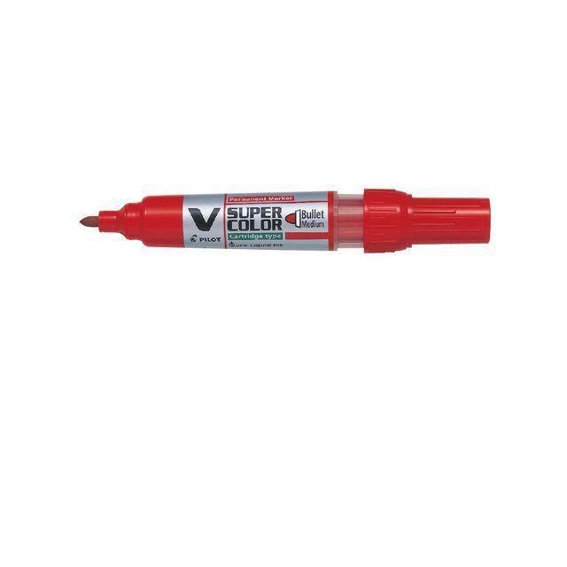 Marking pen PILOT V Super Colour round red