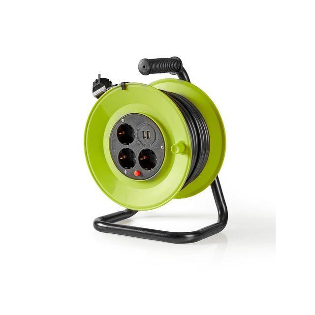 Cable reel NEDIS 25 m + USB