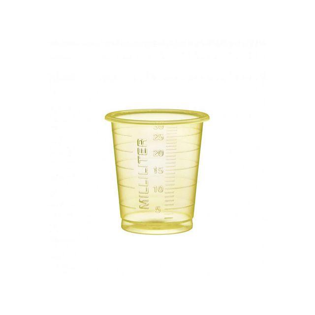 Medicine cup Eco 30ml narrow yellow 90/pack