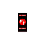 Carpet Keep distance 90x200cm red/black