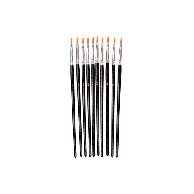 Synthetic brush flat no 2 10/pack