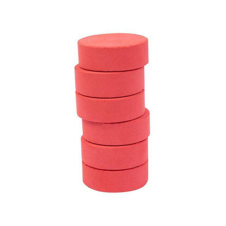 Colour block 44 mm light red 6/pc