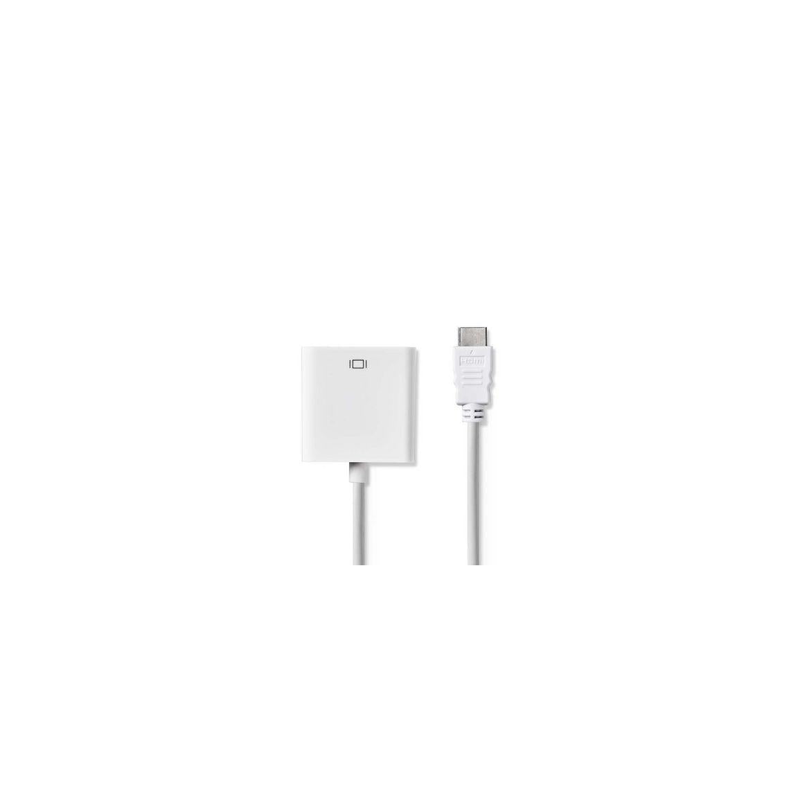 Adapter NEDIS HDMI-VGA/3,5mm 0,2m white