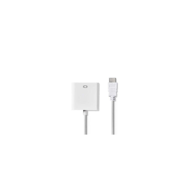 Adapter NEDIS HDMI-VGA/3,5mm 0,2m white