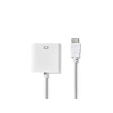 Adapter NEDIS HDMI-VGA/3,5mm 0,2m white