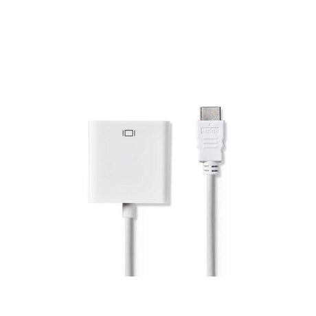 Adapter NEDIS HDMI-VGA/3,5mm 0,2m white