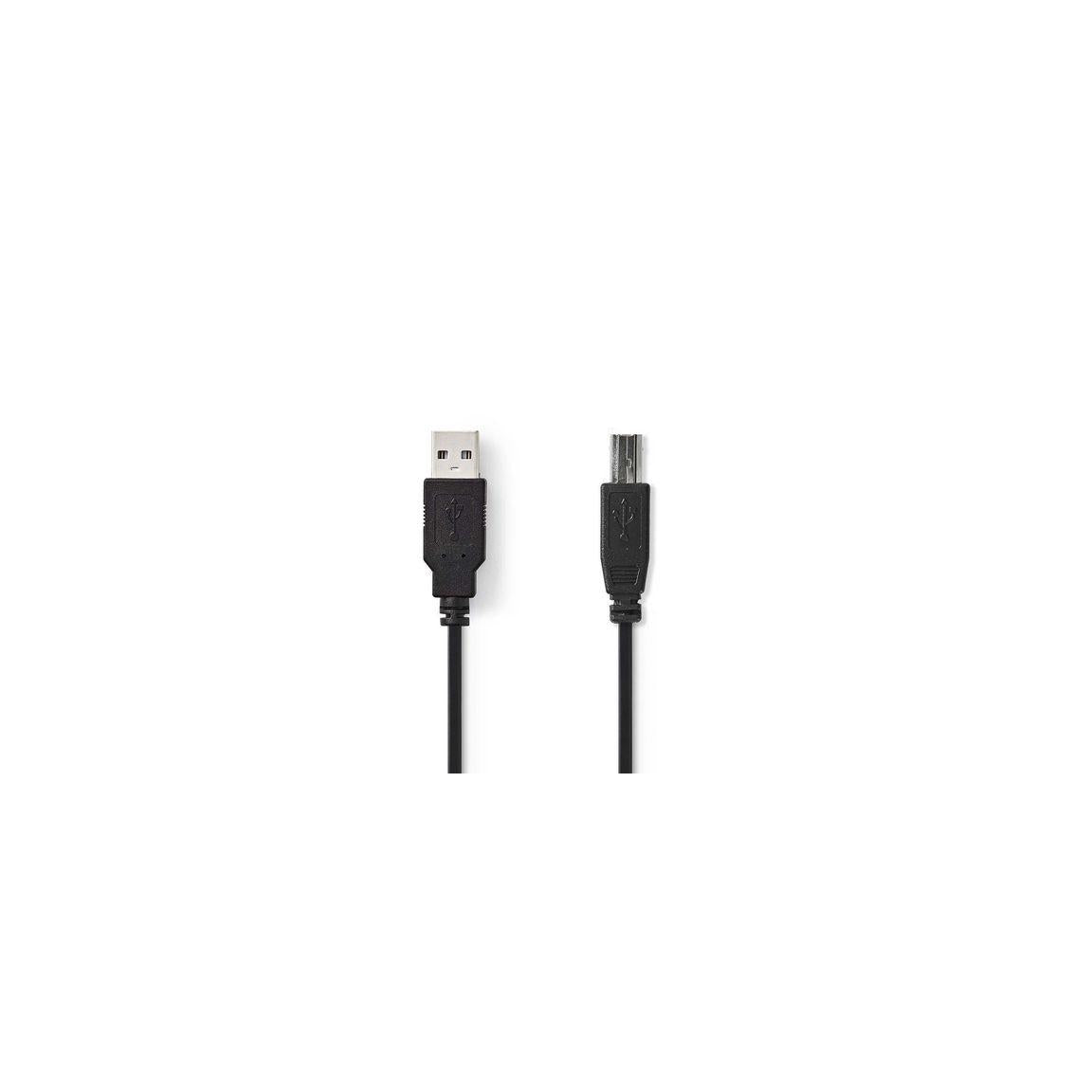 Cable NEDIS USB 2.0 A-B 1m black