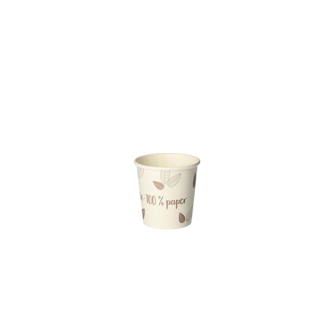 Paper cups PURE ZeroPlast 12cl 80/pc