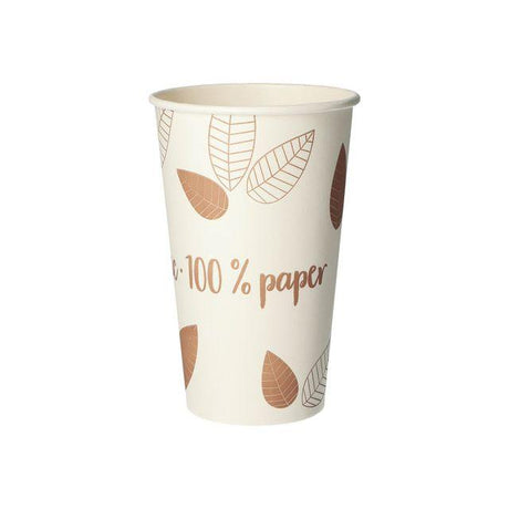 Paper cups PURE ZeroPlast 48cl 50/pack