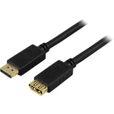 Cable DELTACO DP male - DP female 1m black