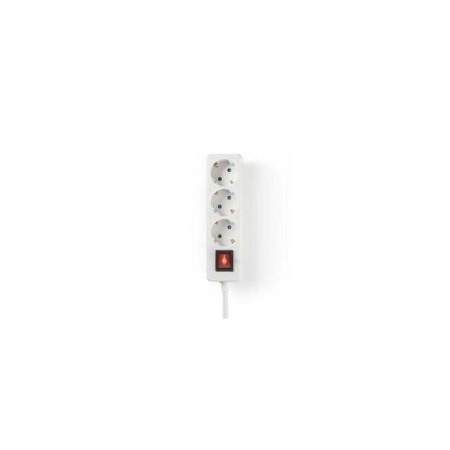 Branch outlet NEDIS earthed 3-way 1.5m white