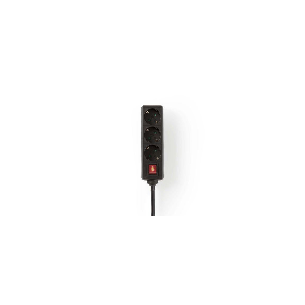 Branch outlet NEDIS earthed 3-way 1.5m black