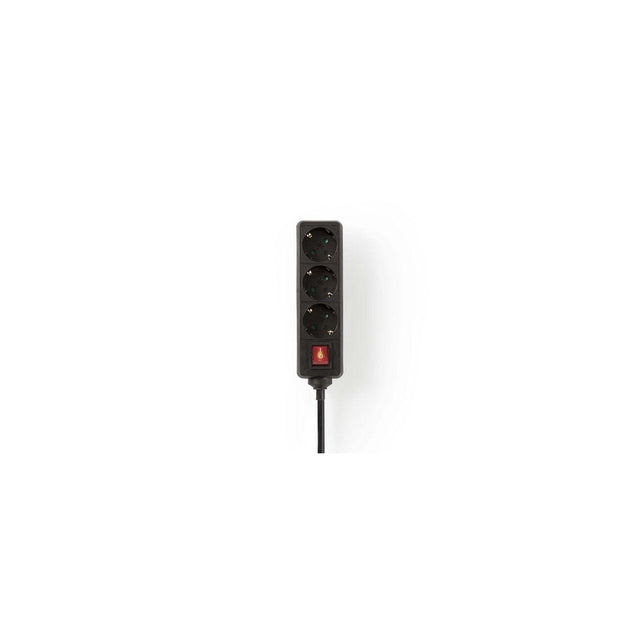 Branch outlet NEDIS earthed 3-way 1.5m black