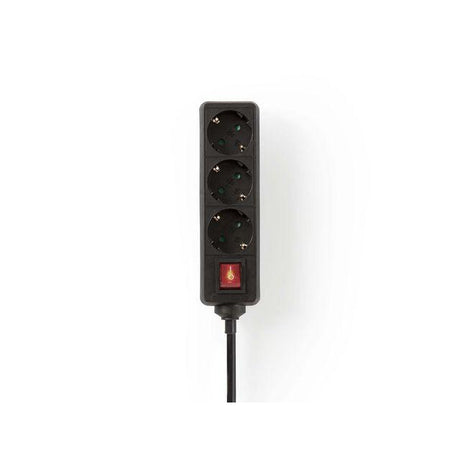 Branch outlet NEDIS earthed 3-way 1.5m black