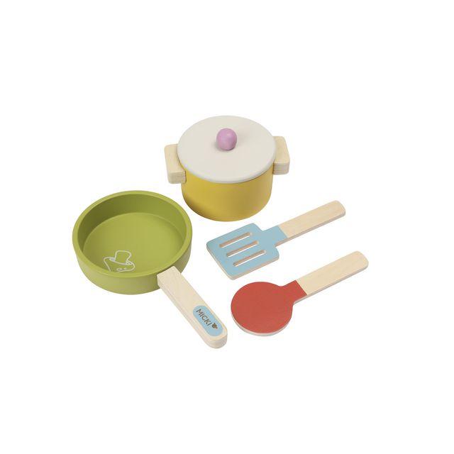 Casserole set MICKI in wood 5 pieces