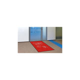 Mat wash hands 85x150cm red