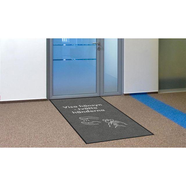 Carpet wash hands 85x150cm grey